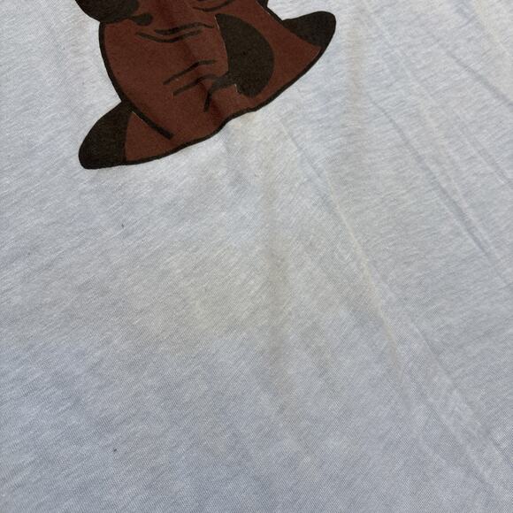 Vintage 70s 80s Sneakers 50/50 I Go Fer Braces Beaver T Shirt Funny Medium M - Picture 7 of 10